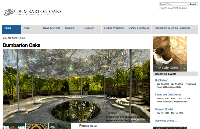 Unthemed doaks.org screenshot