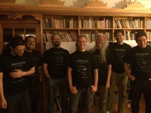 Jazkarta team with brand spanking new t-shirts!