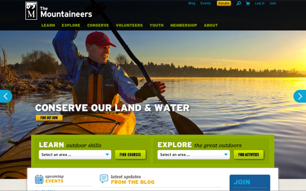 The Mountaineers website