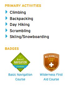 Mountaineers Profile Badges